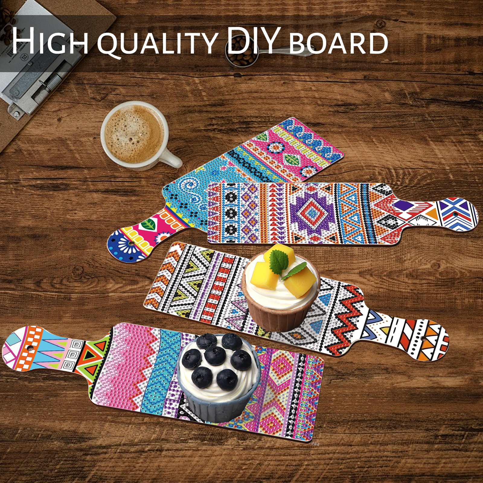 Miniature Baking Kitchen - 4Pack DIY bohemia Diamond Art Painting