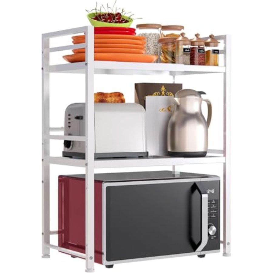 Kitchen Utensils - Microwave Oven Rack, Expandable Microwave Stand