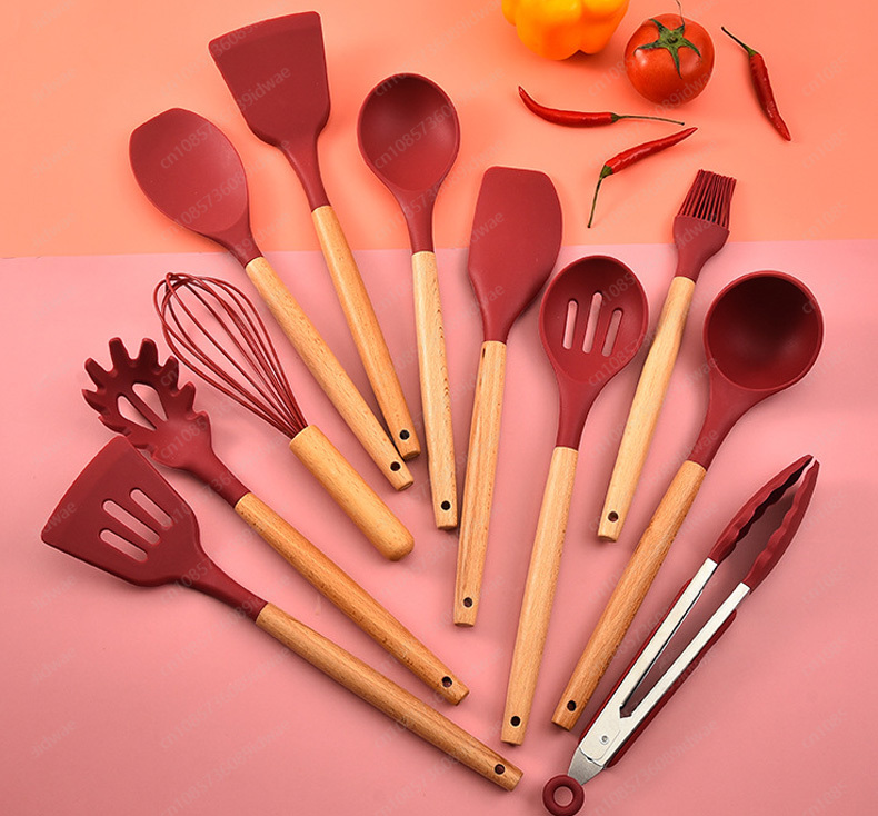 12-Piece silicone cookware set - Kitchen Baking Pan Storage recension och pris