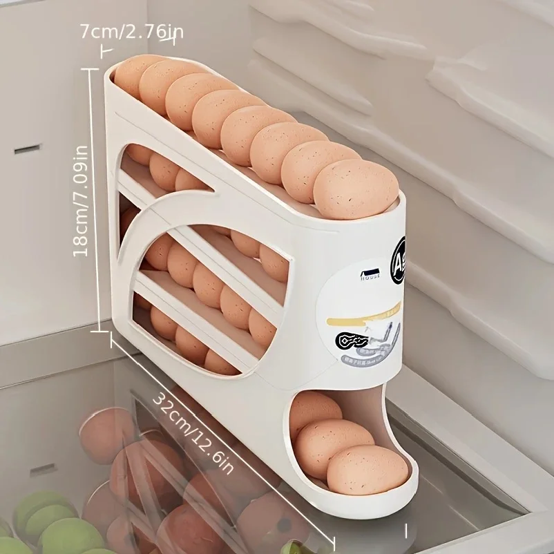 3-Tier Rolling Egg Storage Con - Kitchen Baking Tray Storage recension och pris