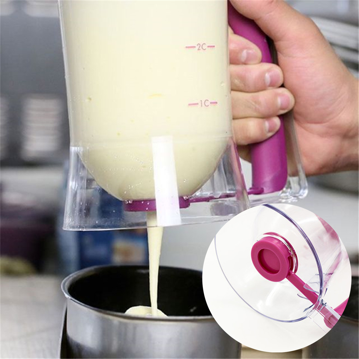 900ml Batter Dispenser Kitchen - Kitchen.Baking Labels recension och pris