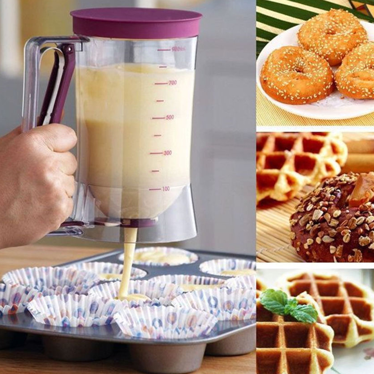 900ml Batter Dispenser Kitchen - Kitchen.Baking Labels recension och pris