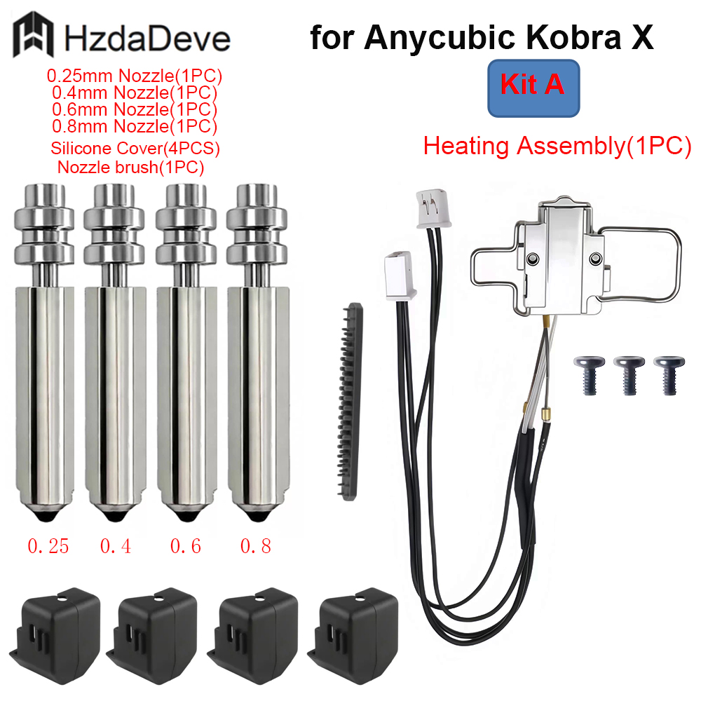 for Anycubic Kobra X Hotend He - Pastry Brush Silicone recension och pris