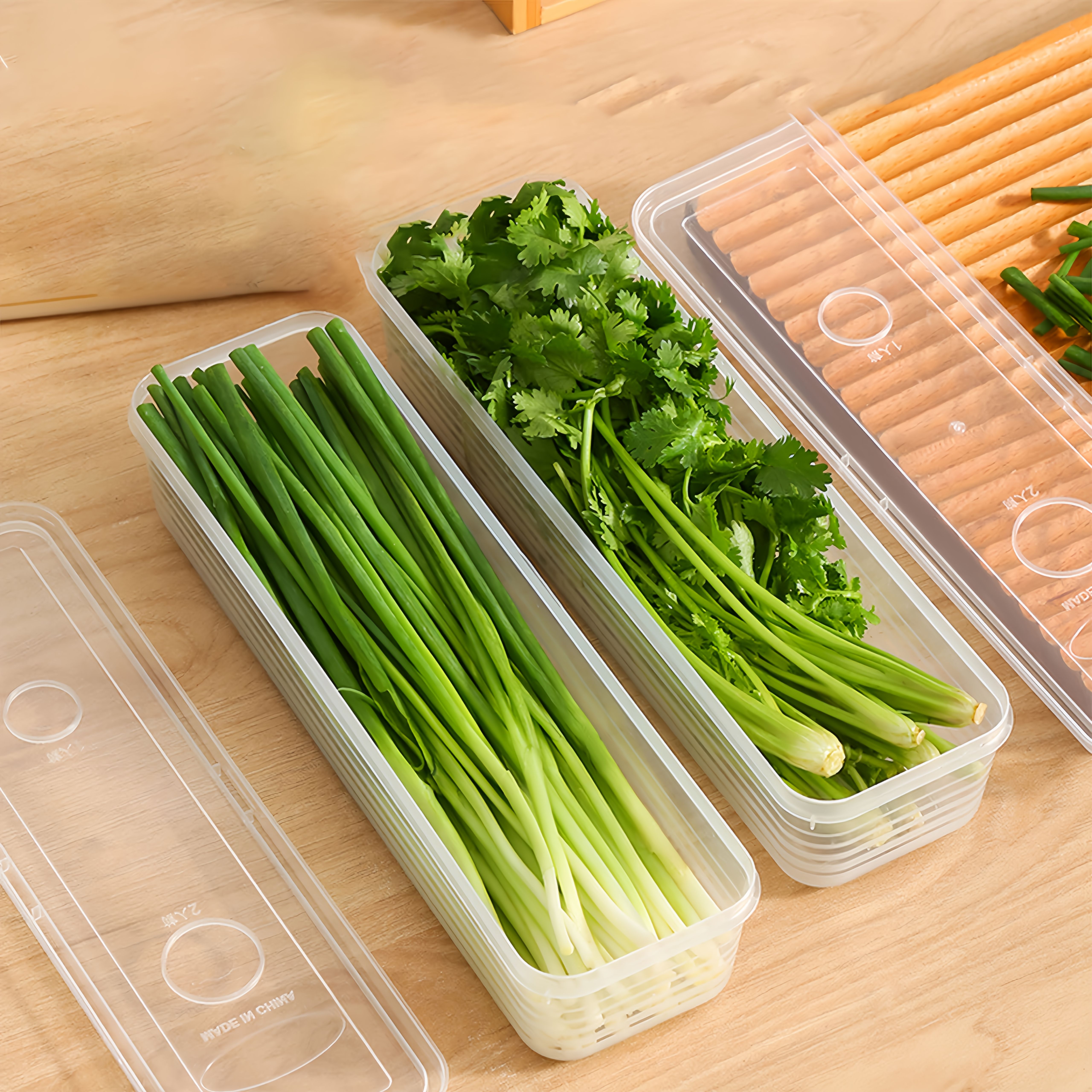 2/4/6pcs Food Vegetable Storag - Kitchen Baking Tray Storage recension och pris