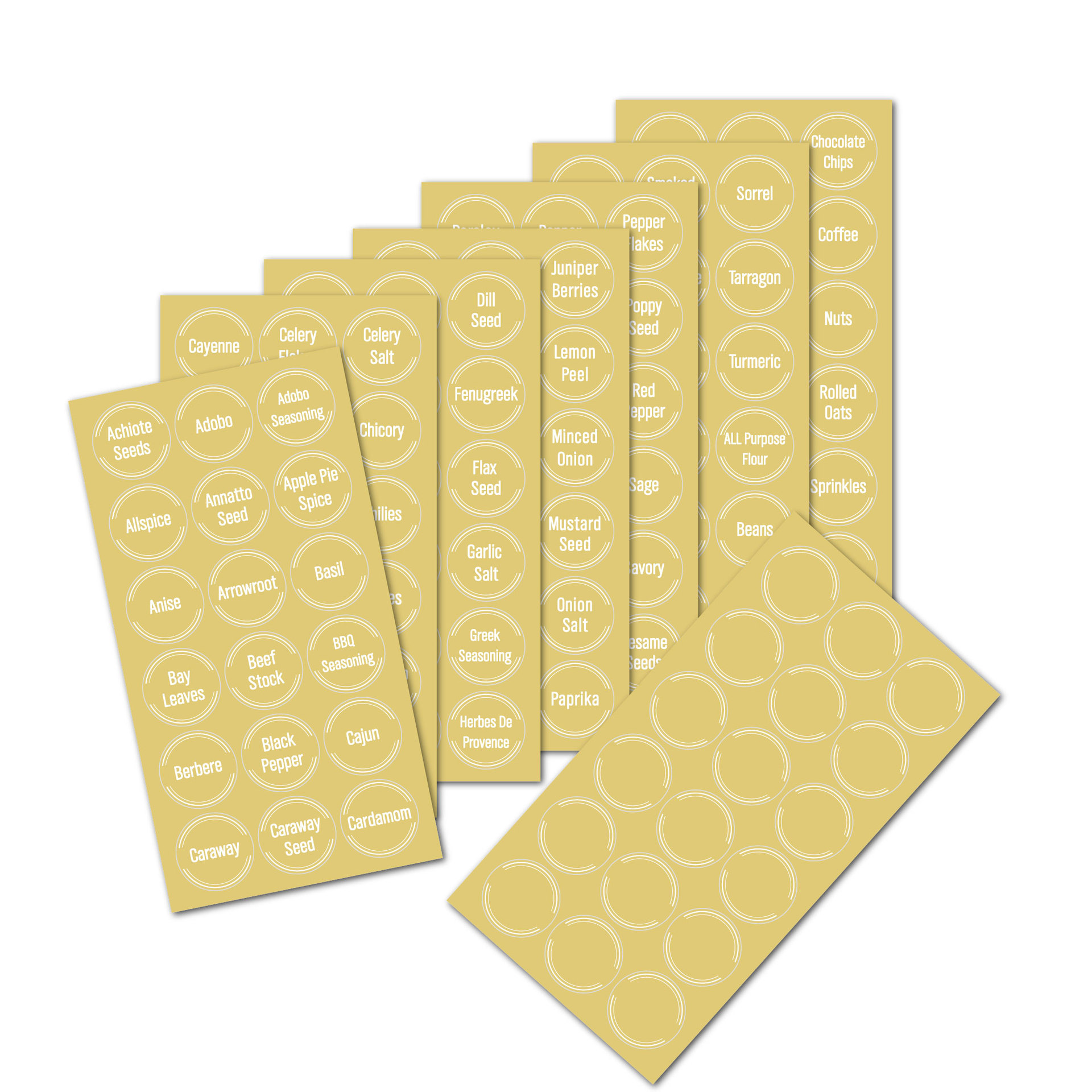 144pcs Spice Jar Labels Sticke - Kitchen.Baking Labels recension och pris