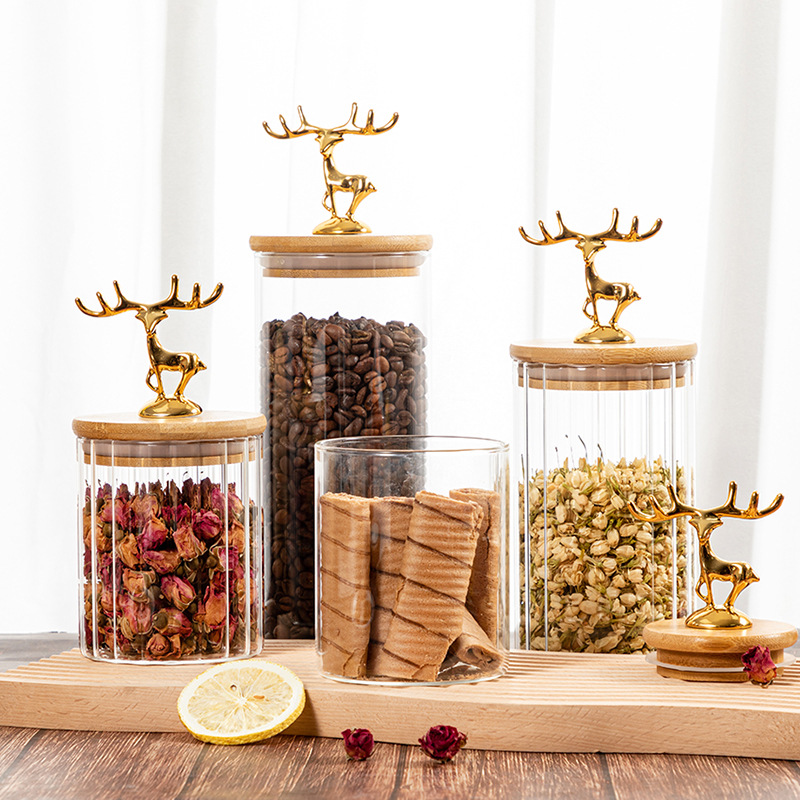 Nordic Golden Elk Storage Jar  - Kitchen Bank recension och pris