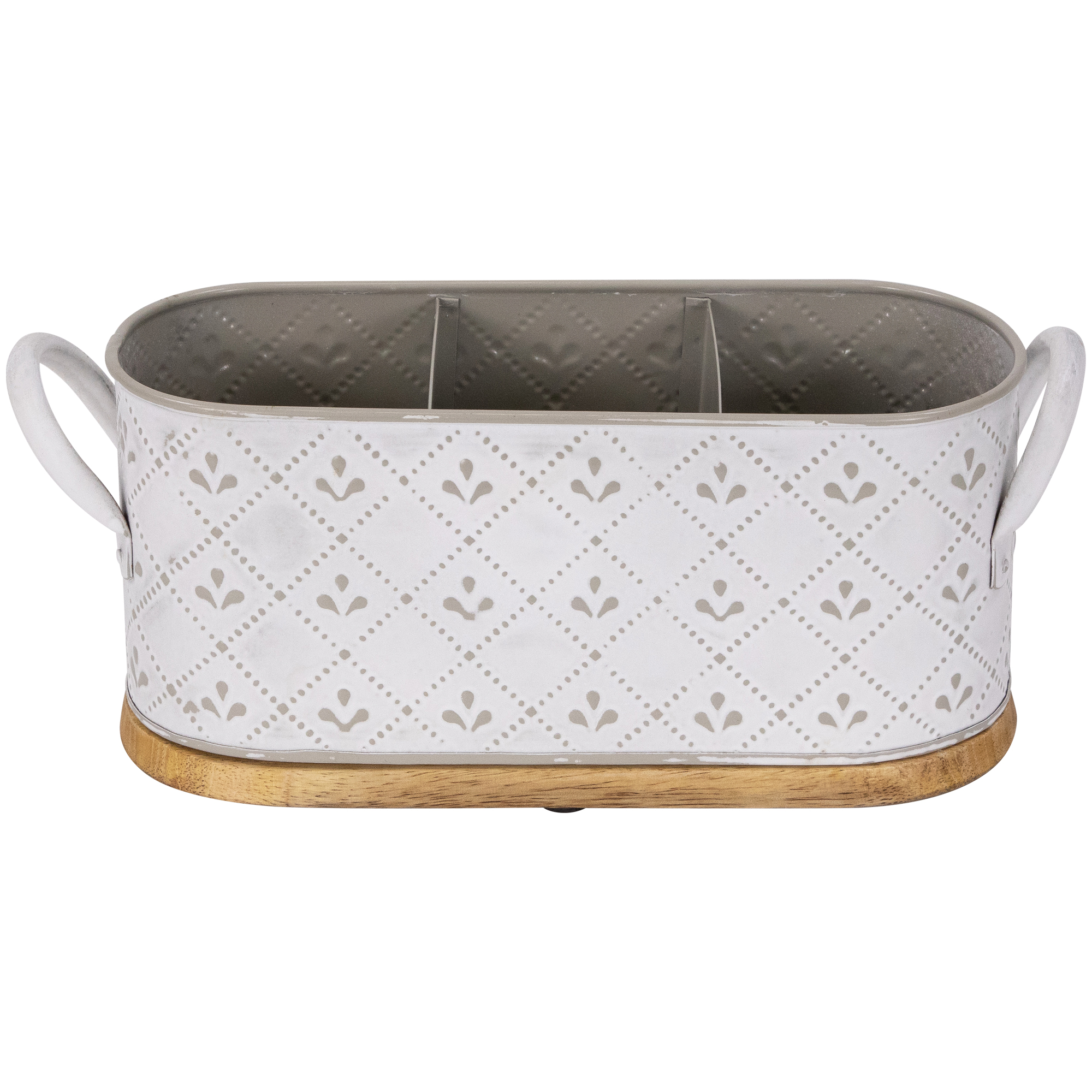 White oval embossed utensil ca - Kitchen Utensils recension och pris