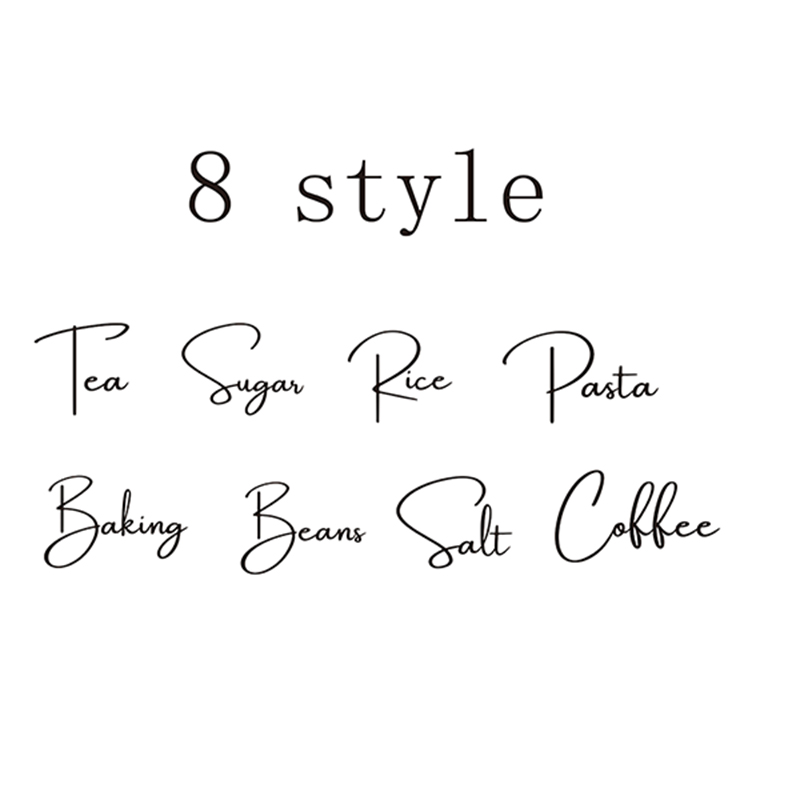 Decal Only 8Pcs Kitchen Organi - Kitchen.Baking Labels recension och pris