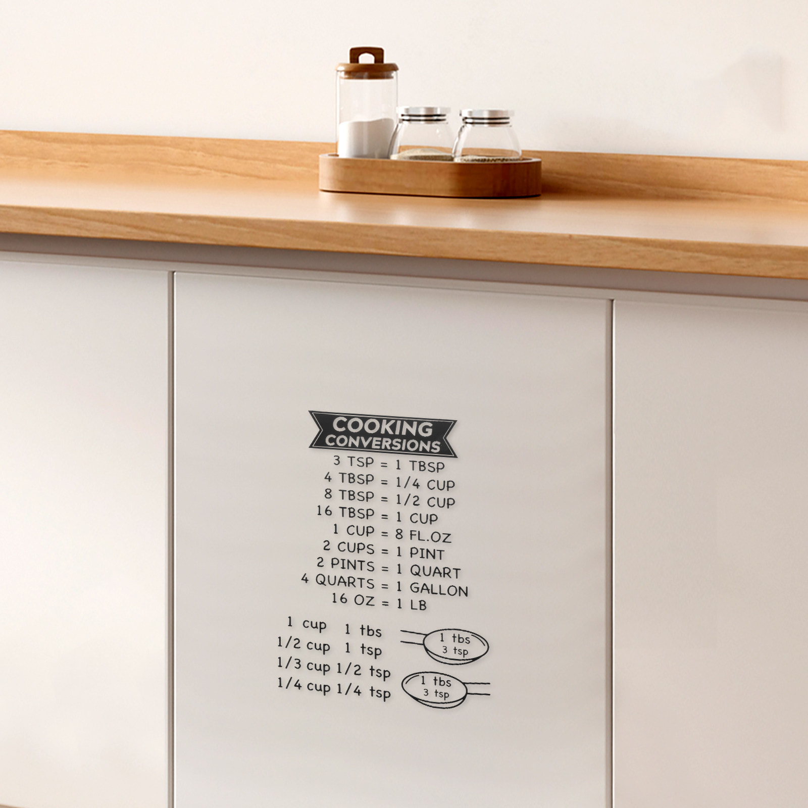 2Pcs Kitchen Conversion Chart  - Kitchen Baking Conversion Chart recension och pris