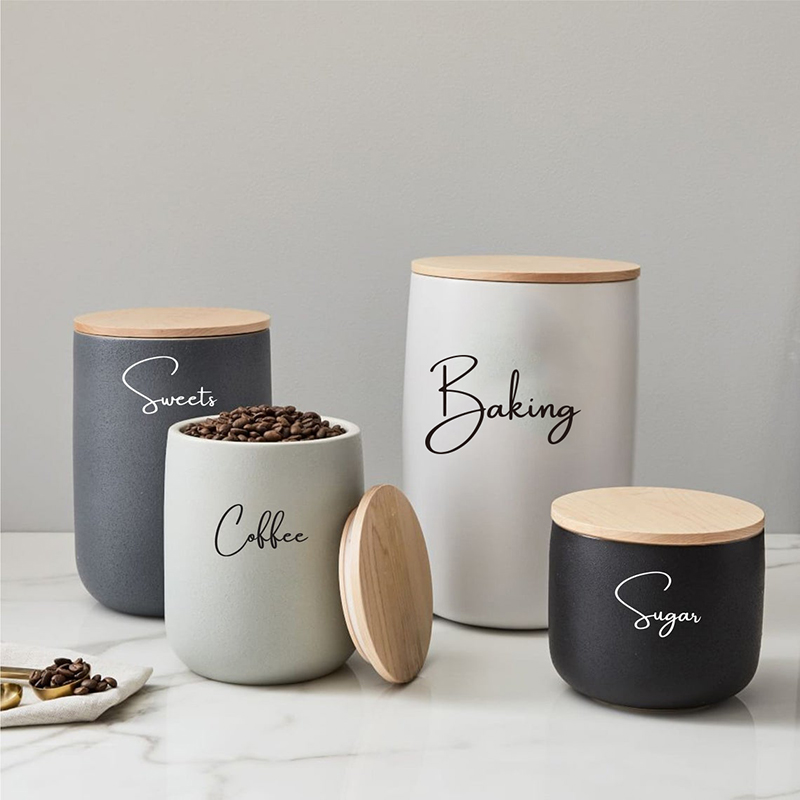 8Pcs Kitchen Organization Cani - Kitchen.Baking Labels recension och pris