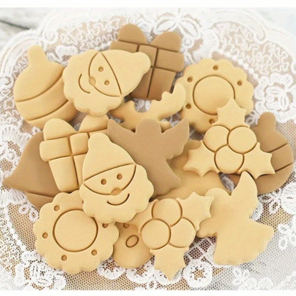 8Pcs Cute Bear Santa/reindeer  - Kitchen Baking Cookies recension och pris