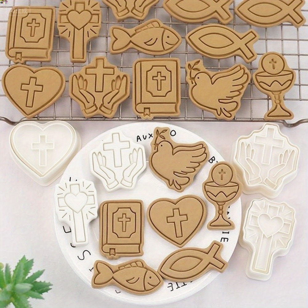 8Pcs Cute Bear Santa/reindeer  - Kitchen Baking Cookies recension och pris