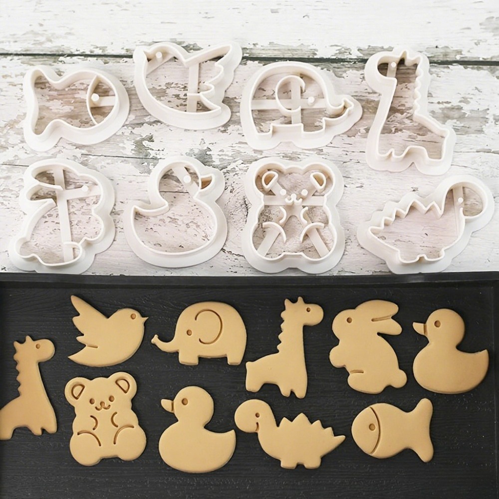 8Pcs Cute Bear Santa/reindeer  - Kitchen Baking Cookies recension och pris