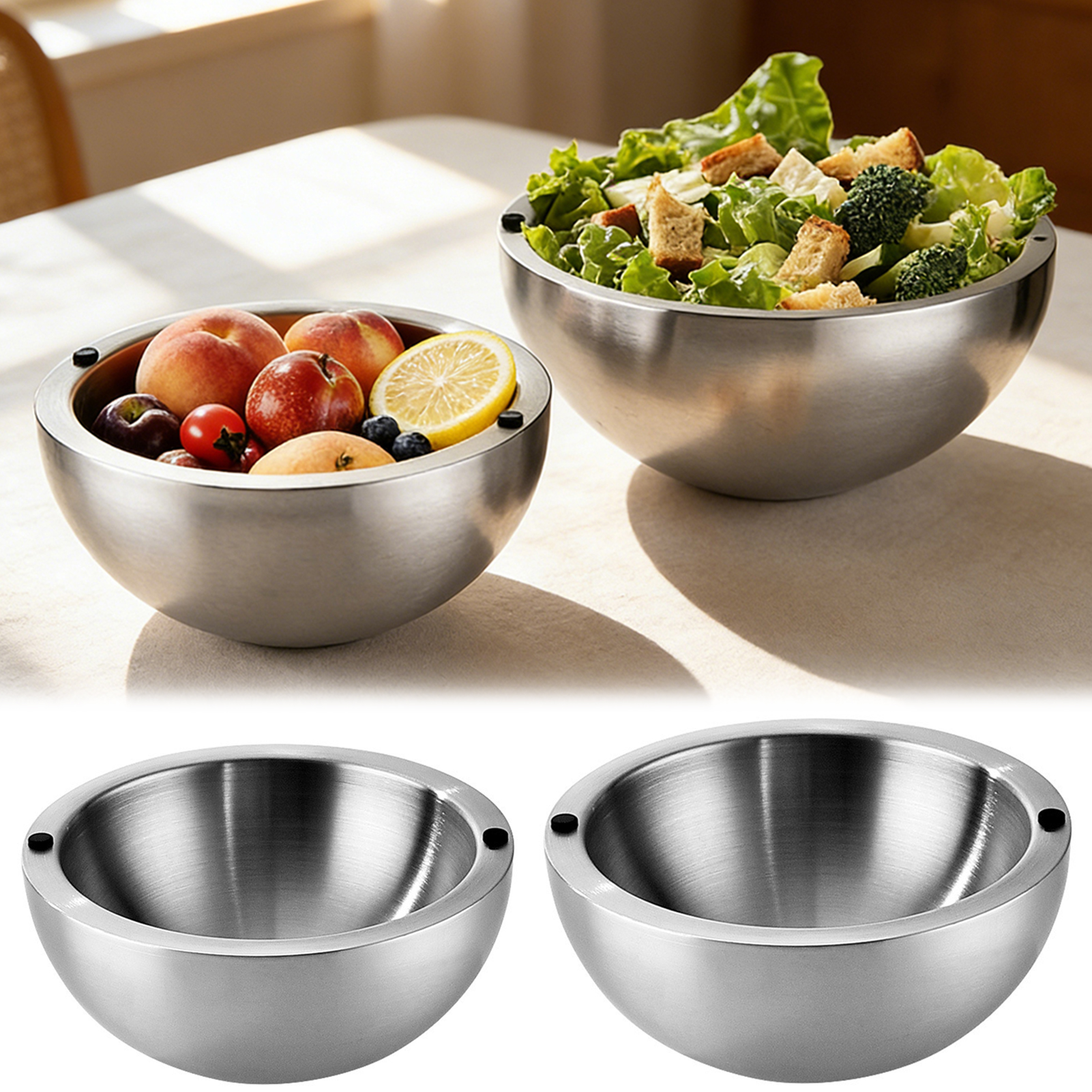 304 Thickened Salad Mixing Bow - Kitchen Baking Bowls recension och pris