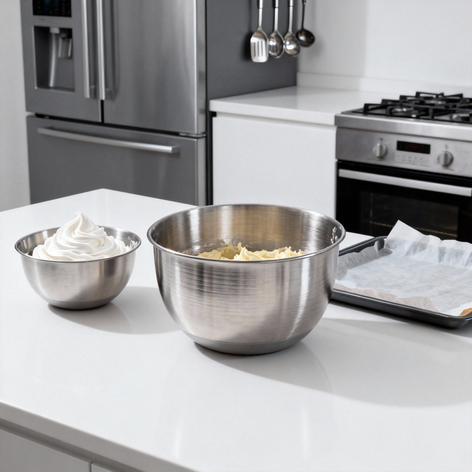 Stainless Steel Deep Mixing Bo - Kitchen Baking Bowls recension och pris