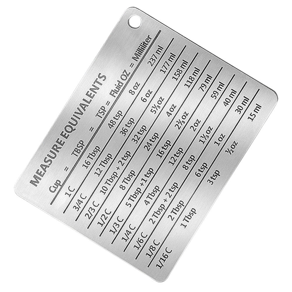 Stainless Steel Baking Chart M - Kitchen Baking Conversion Chart recension och pris