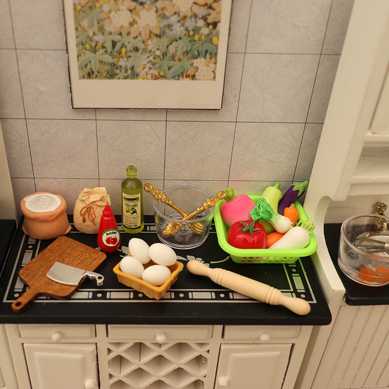 1/12 Dollhouse Miniature Kitch - Miniature Baking Kitchen recension och pris