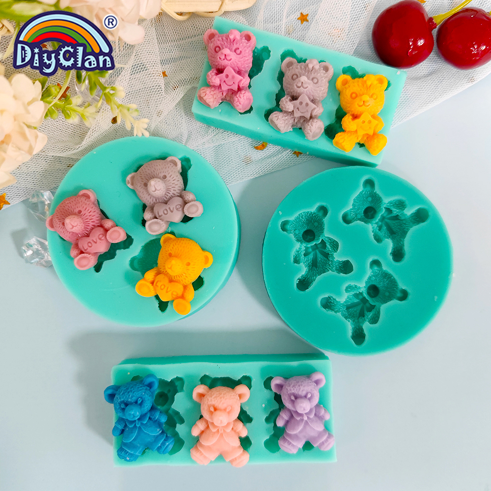 Cute Mini Bear Silicone Mold F - Miniature Baking Kitchen recension och pris