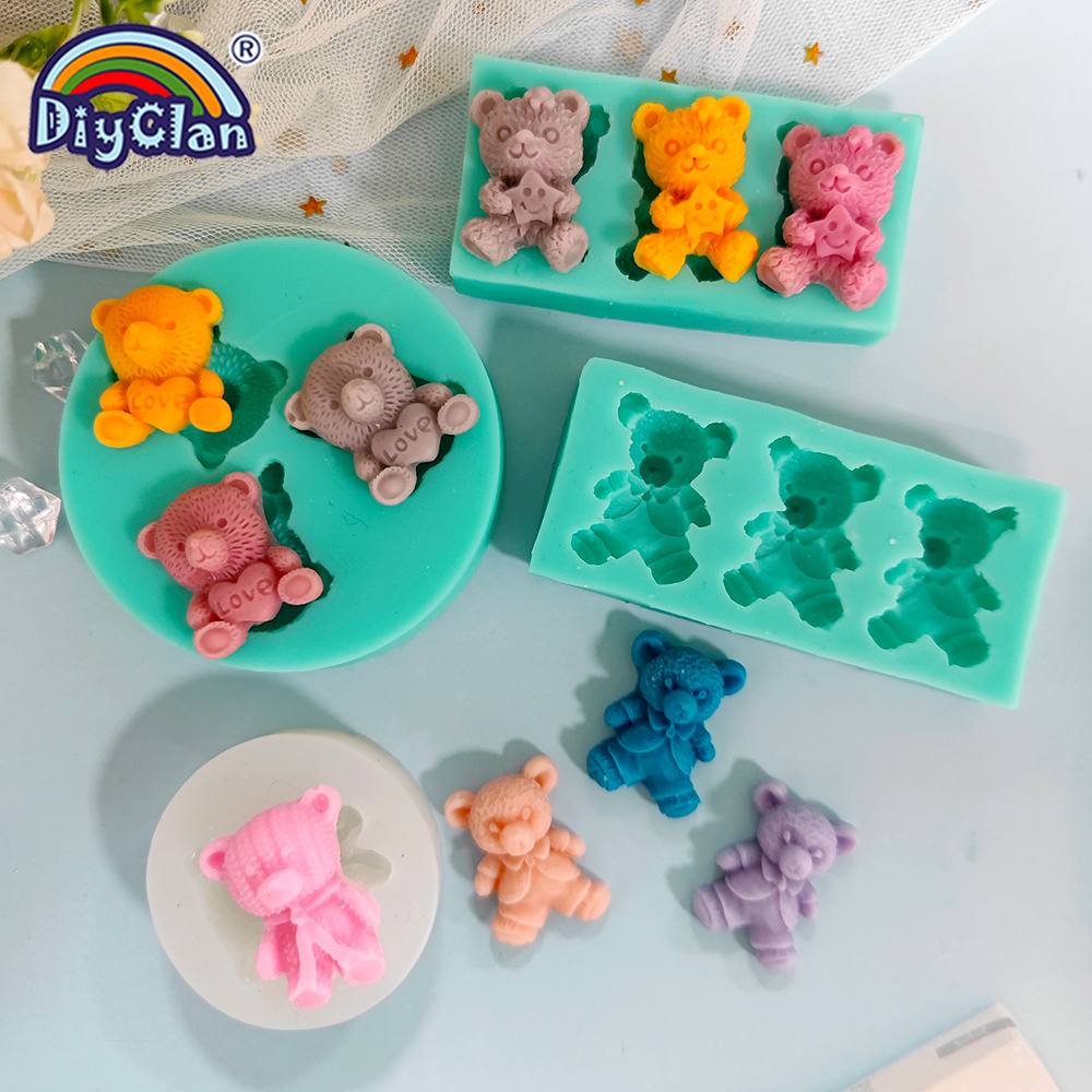 Cute Mini Bear Silicone Mold F - Miniature Baking Kitchen recension och pris