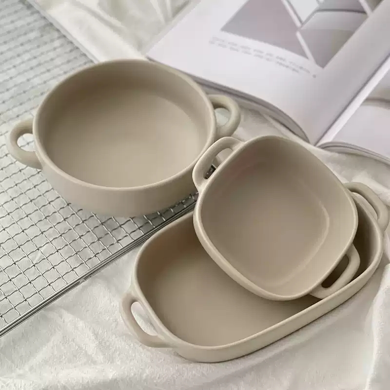 Oven Safe Double Handle Cerami - Kitchen Baking Bowls recension och pris