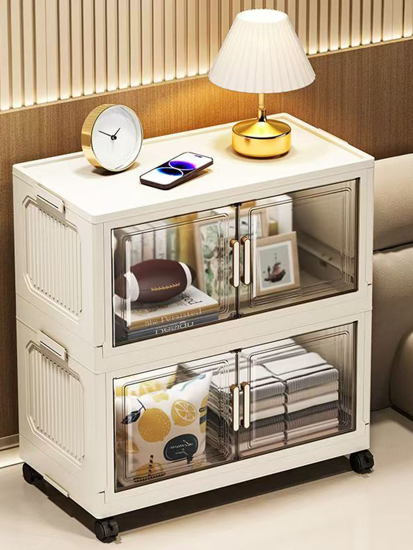 Storage Cabinet Folding Storag - Kitchen Baking Tray Storage recension och pris