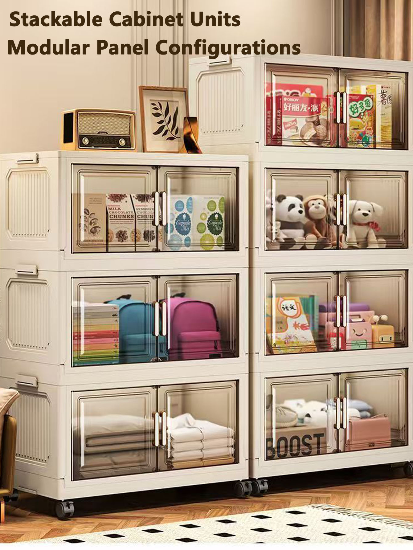 Storage Cabinet Folding Storag - Kitchen Baking Tray Storage recension och pris