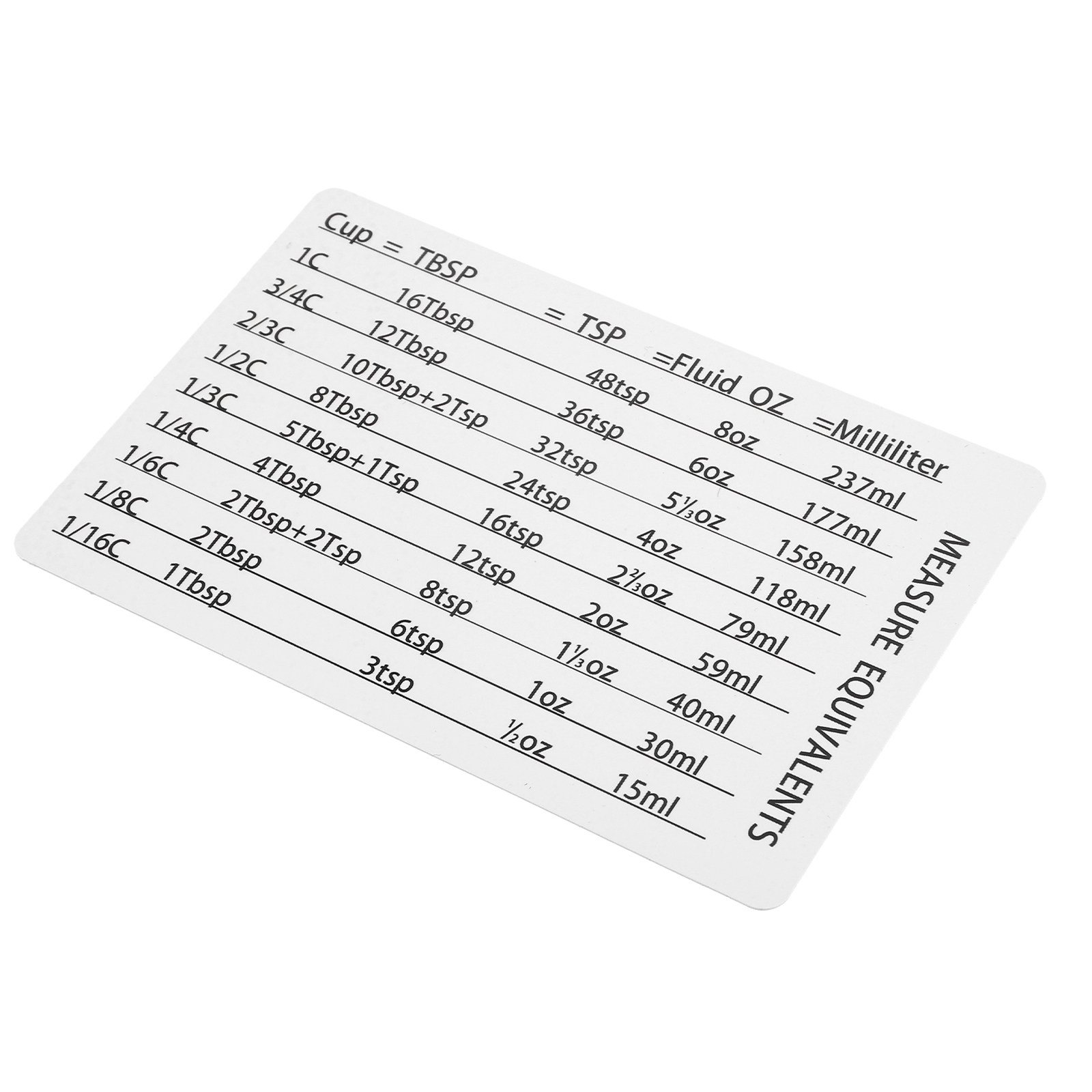 Compact Magnetic Kitchen Measu - Kitchen Baking Conversion Chart recension och pris