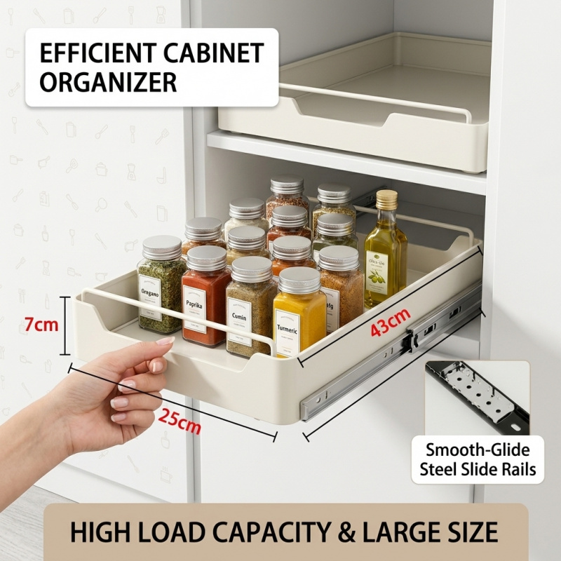Pull-out Kitchen Storage Rack  - Kitchen Baking Tray Storage recension och pris