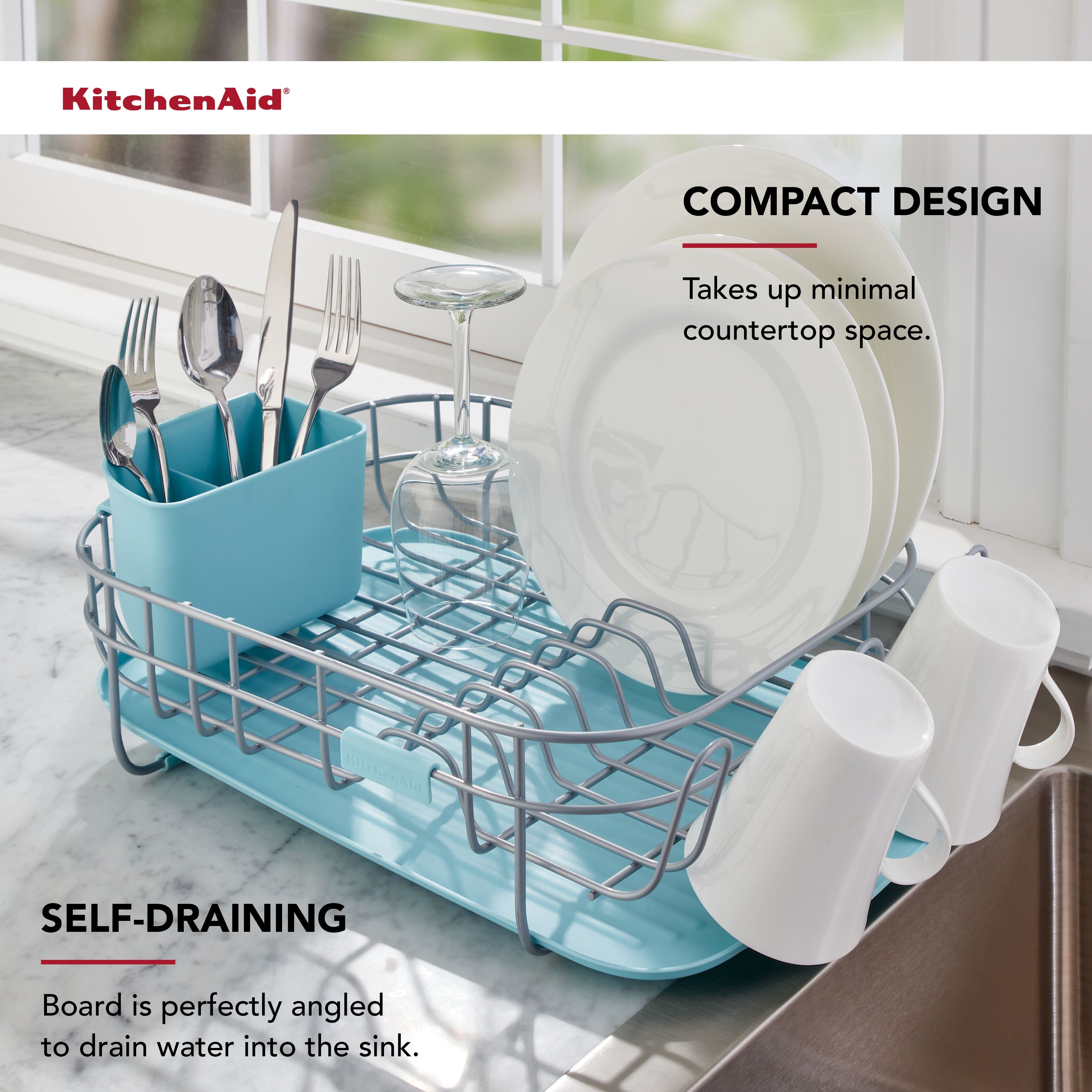 Low Profile Steel Dish Rack fo - Kitchen Utensils recension och pris