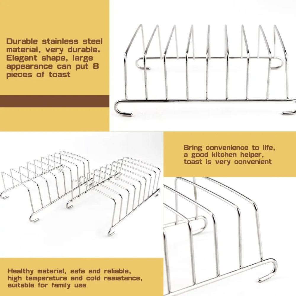 Toast Bread Rack Stainless Ste - Kitchen Baking Pan Storage recension och pris