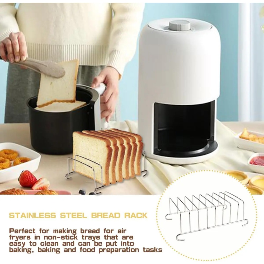 Toast Bread Rack Stainless Ste - Kitchen Baking Pan Storage recension och pris