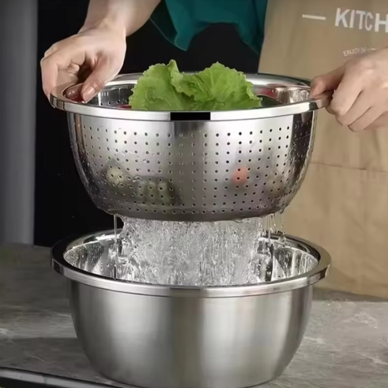 Multi Functional Stainless Ste - Kitchen Baking Bowls recension och pris
