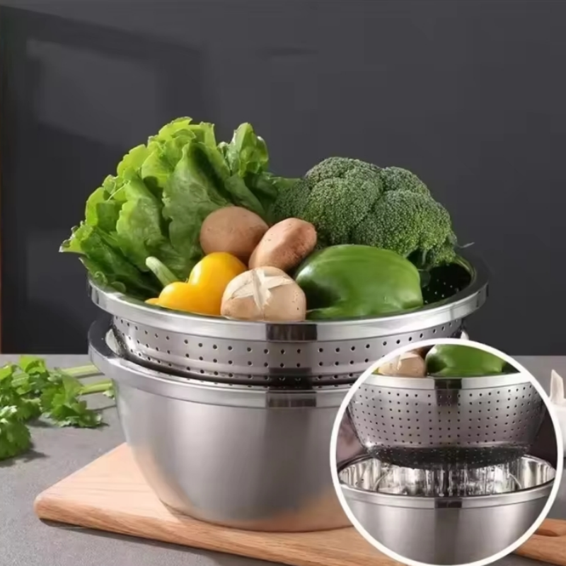Multi Functional Stainless Ste - Kitchen Baking Bowls recension och pris