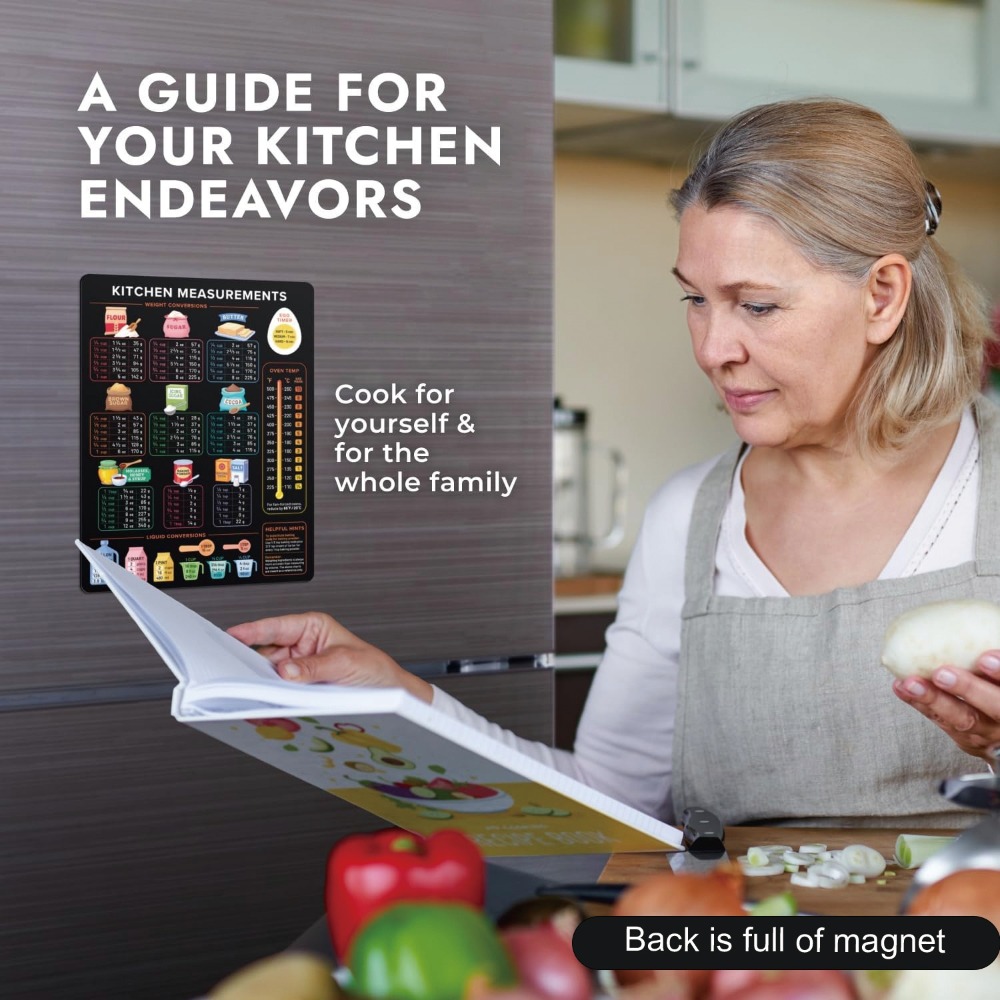 Magnetic Kitchen Conversion Ch - Kitchen Baking Conversion Chart recension och pris