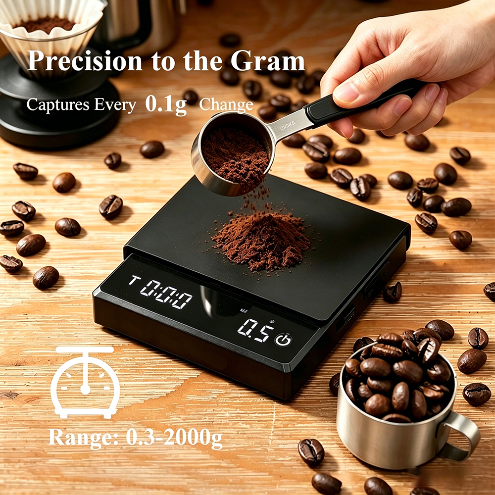 Mini Digital Coffee Scale with - Miniature Baking Kitchen recension och pris