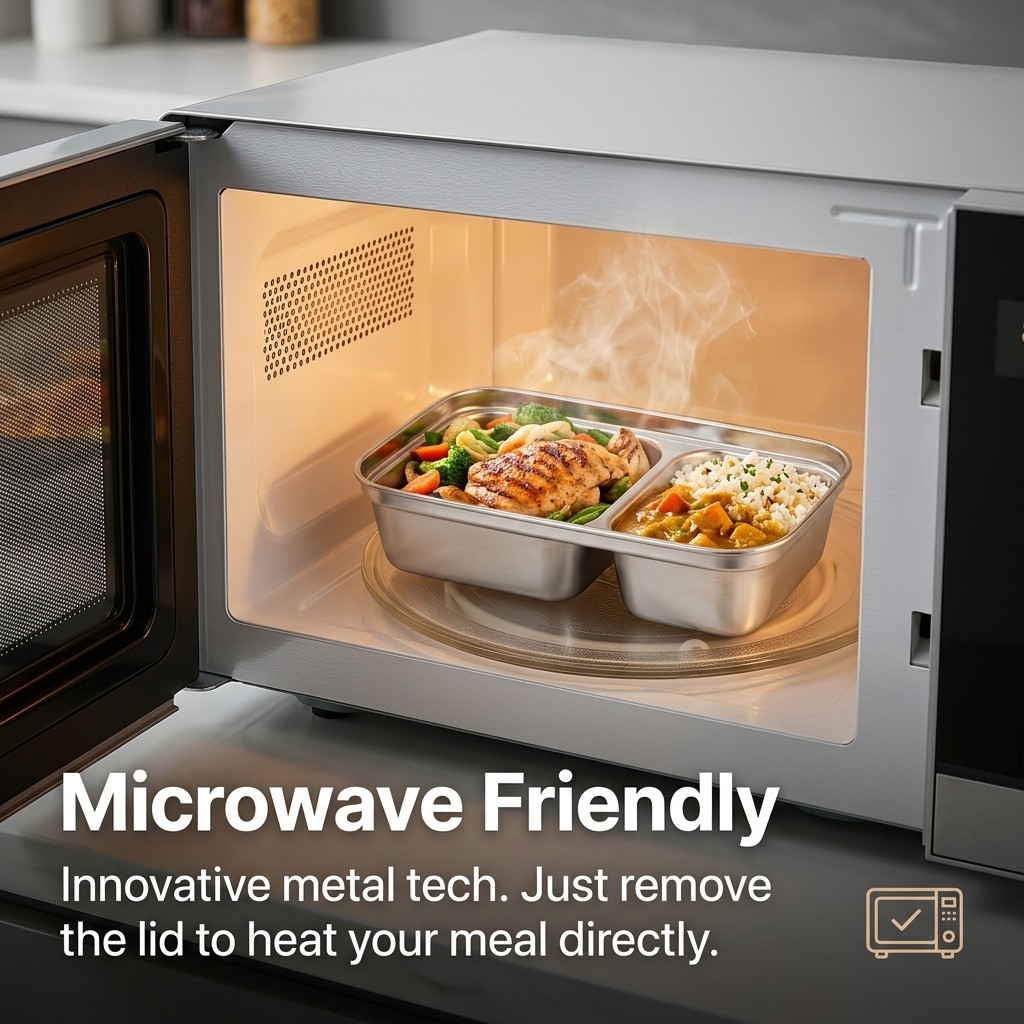 Microwave Safe 304 Stainless S - Kitchen Baking Tray Storage recension och pris