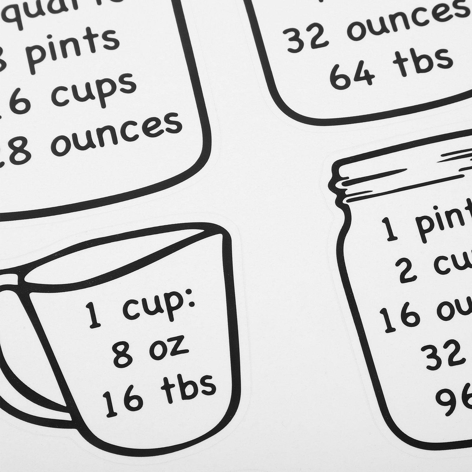 2Pcs Kitchen Conversion Chart  - Kitchen Baking Conversion Chart recension och pris