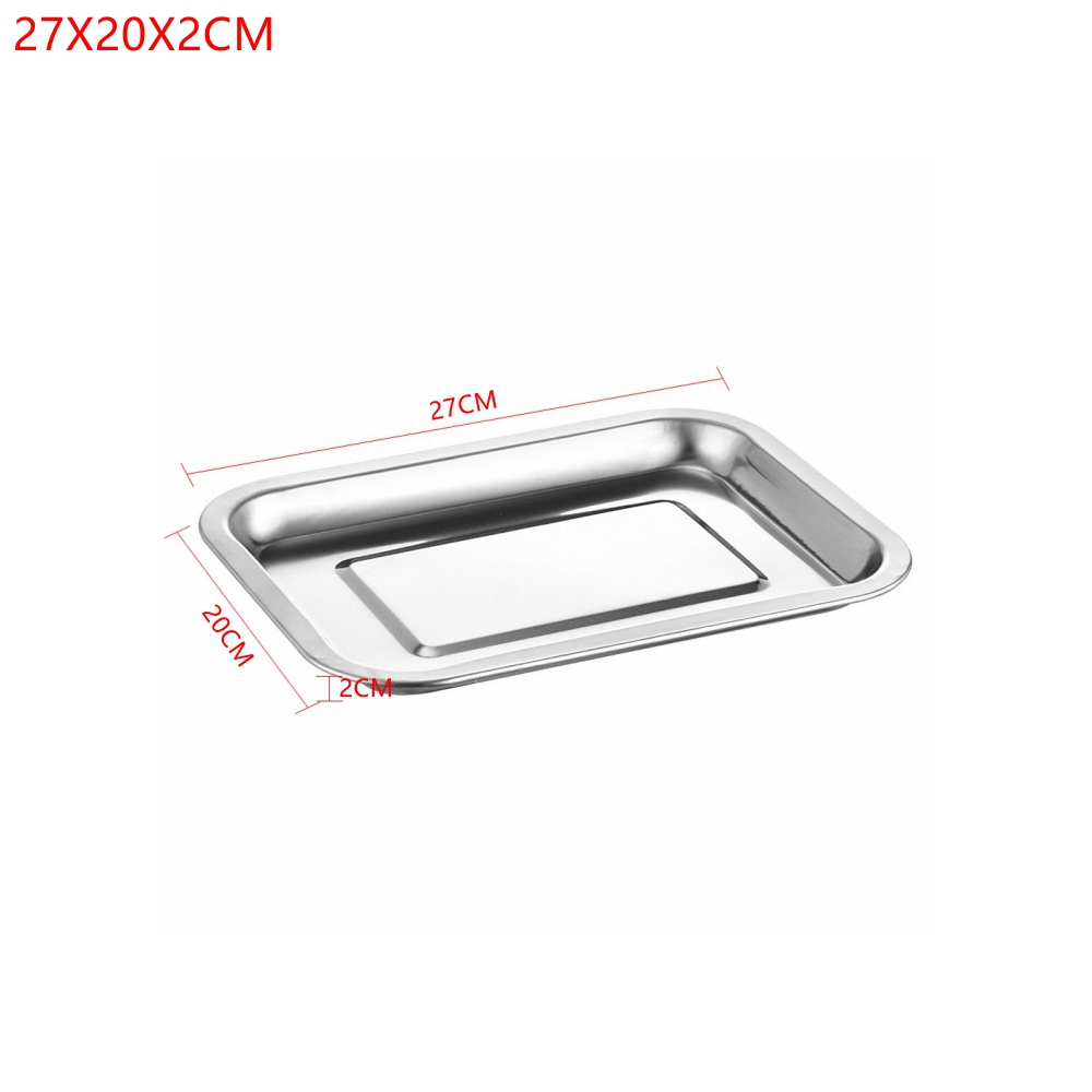 1PCS Stainless Steel Food Tray - Kitchen Baking Pan Storage recension och pris