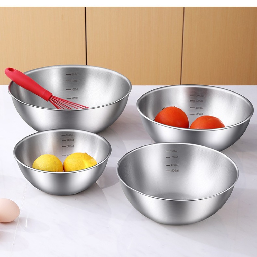 3pcs Stainless Steel Bowl Set  - Kitchen Baking Bowls recension och pris