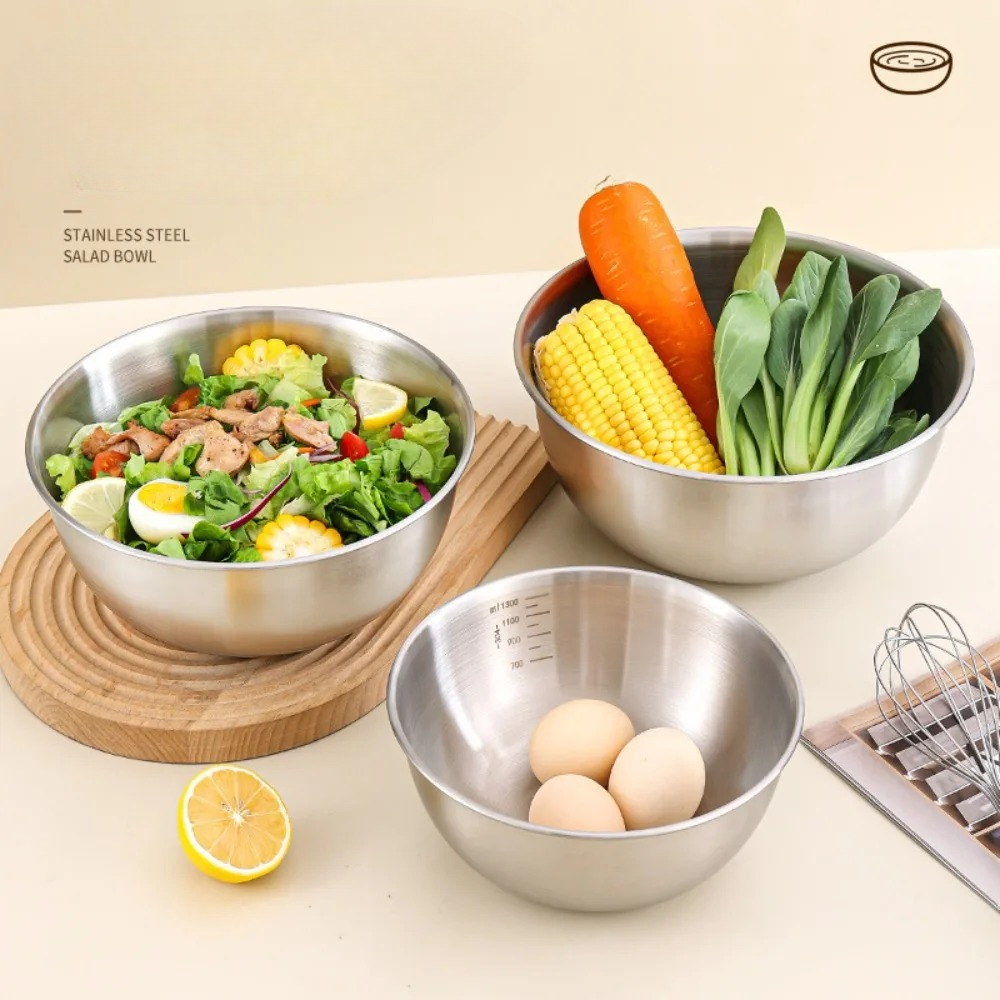 3pcs Stainless Steel Bowl Set  - Kitchen Baking Bowls recension och pris