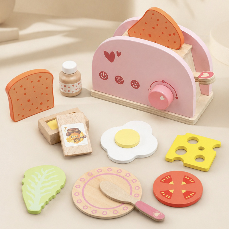 Pretend Play Wooden Kitchen Se - Kitchen Baking Game recension och pris