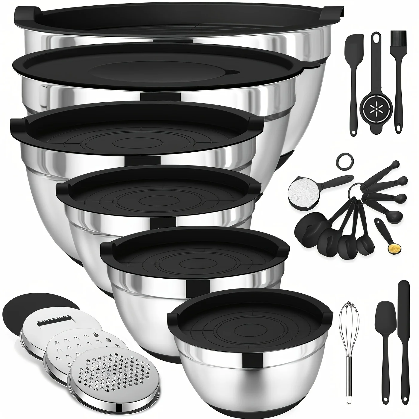 Set of Mixing Bowls Made of St - Kitchen Baking Bowls recension och pris