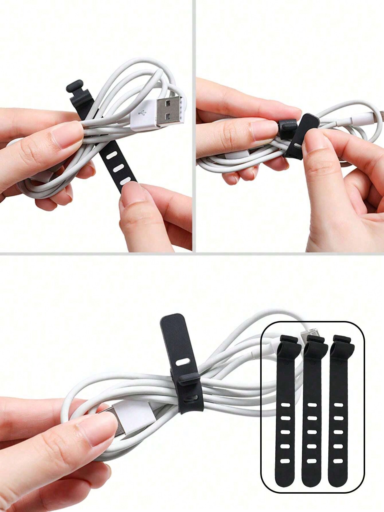 5/10 PCS Silicone Cable Straps - Kitchen Bank recension och pris