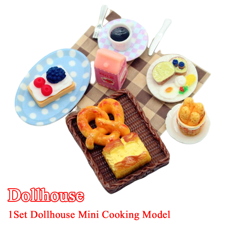 1Set Dollhouse Mini Breakfast  - Miniature Baking Kitchen recension och pris